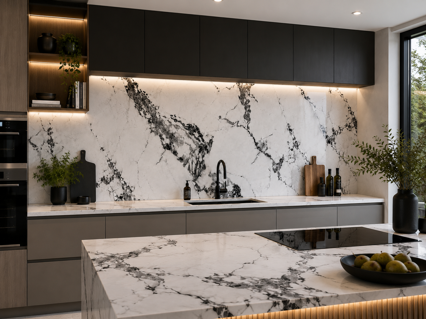 PVC Black Vein Marble