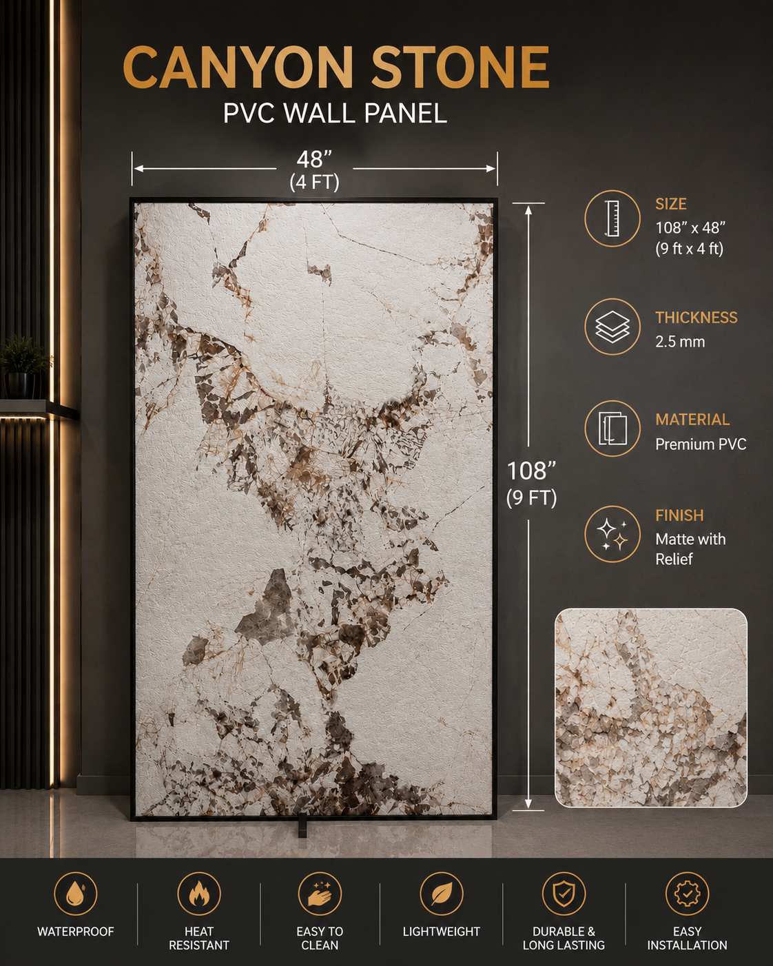 PVC Canyon Stone