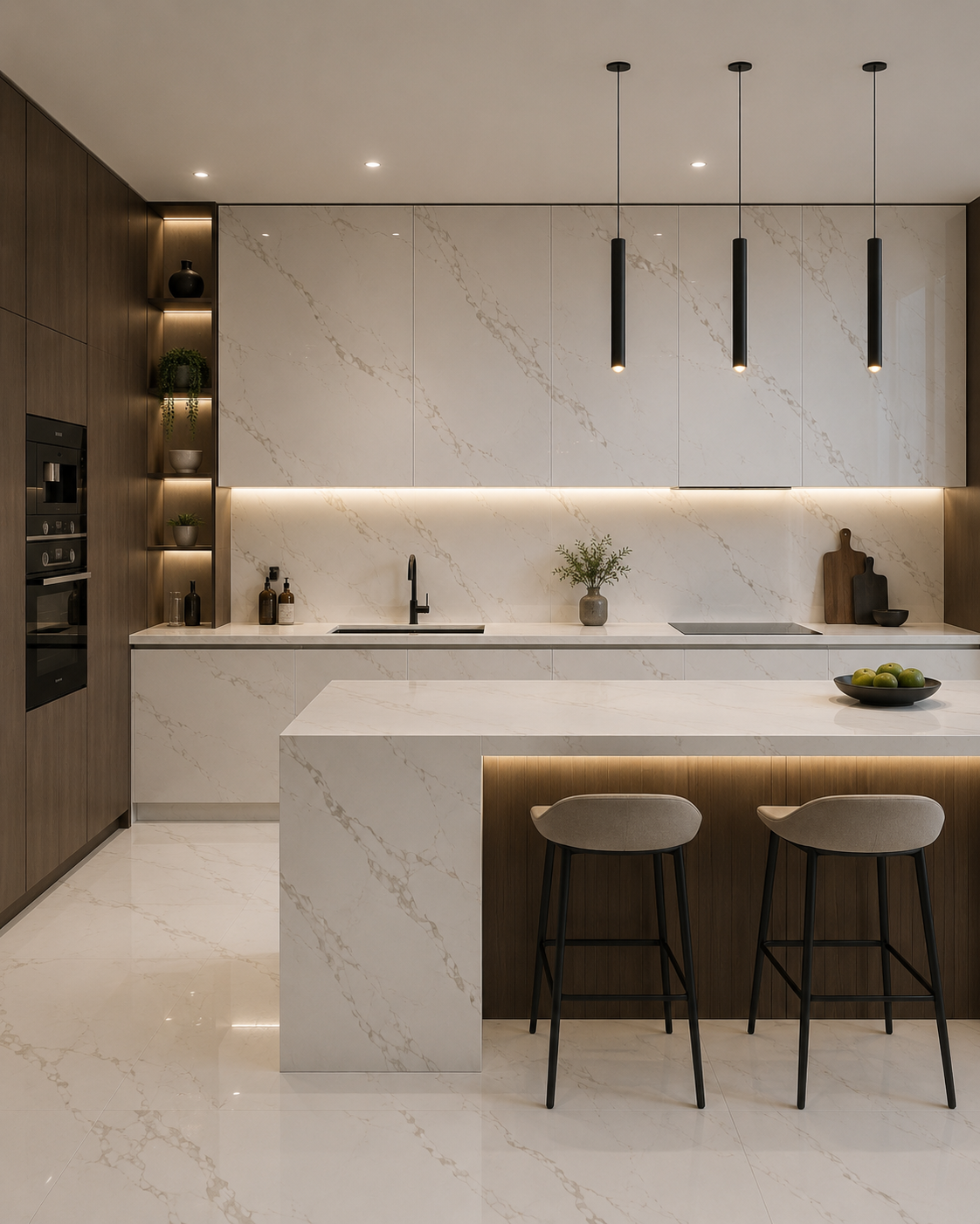 PVC Calacatta White