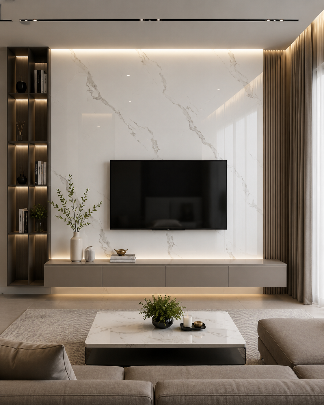 PVC Calacatta White