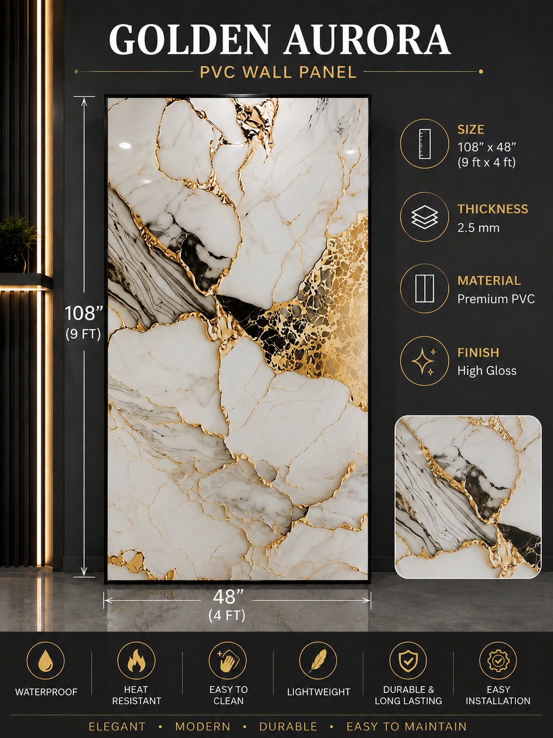 PVC Golden Aurora